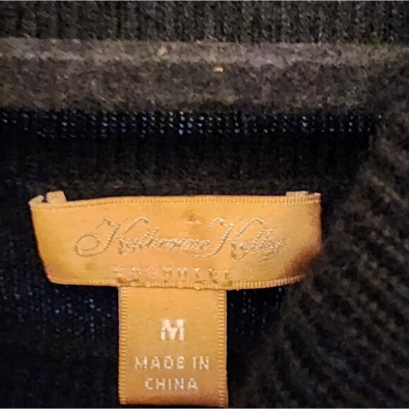 Katherine Kelly Long Turtleneck Cashmere Sweater Black Size: Medium - Picture 4 of 5